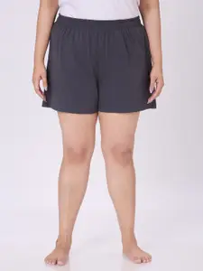 Vaishvik Women Plus Size Cotton Lounge Shorts