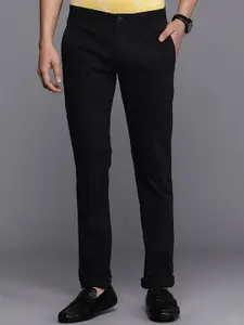 Louis Philippe Sport Men Solid Super Slim Fit Mid-Rise Cotton Casual Chinos