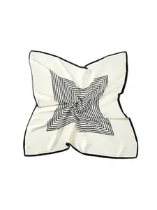 Alexvyan Women Printed Satin Head & Neck Scarf