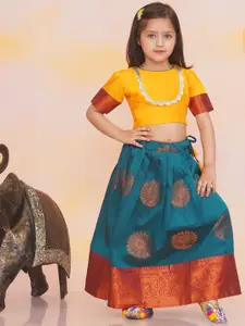 KID1 Girls Sequinned Silk Ready to Wear Lehenga & Choli