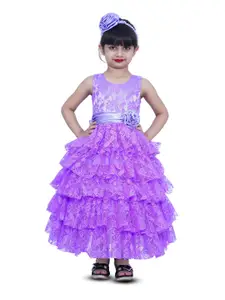 Shahina Fashion Girls Satin Party Wear Dress