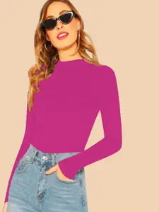 Dream Beauty Fashion Women High Neck Fitted Top