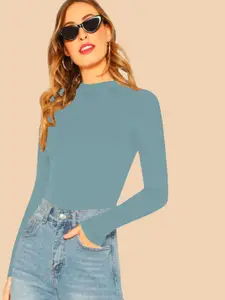 Dream Beauty Fashion Women High Neck Regular Fitted Top