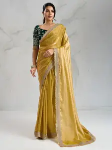 Anouk Embellished Border Pure Chiffon Saree