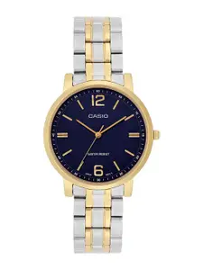 CASIO Women Brass Dial & Stainless Steel Cuff Straps Analogue Watch