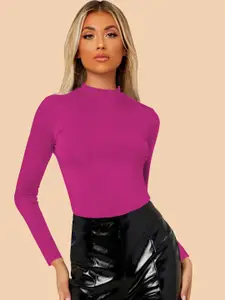 Dream Beauty Fashion Women High Neck Regular Fitted Top