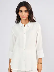 AND Spread Collar Casual Shirt