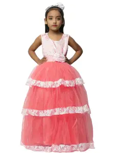 Shahina Fashion Girls Net & Satin Party Dress