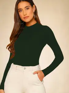 Dream Beauty Fashion Women Boat Neack long Sleeves Fitted Top