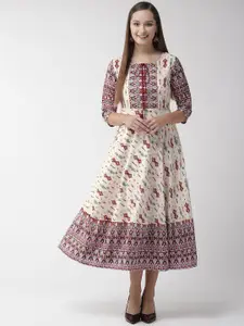 Anouk Women Ethnic Motifs Printed Fit & Flare Midi Dress