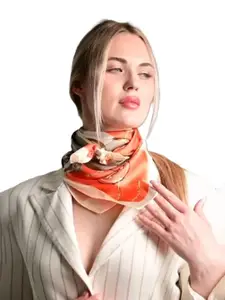 Alexvyan Women Printed Satin Scarf