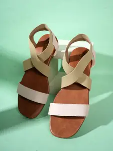 MOZAFIA Women Casual Open Toe Flats