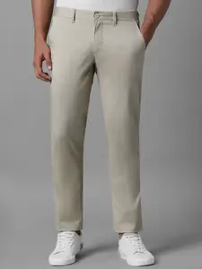 Louis Philippe Sport Men Textured Slim Fit Trousers