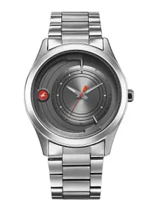 Fastrack Groove Men Brass Round Dial & Straps Analogue Running Watch 3317SM04