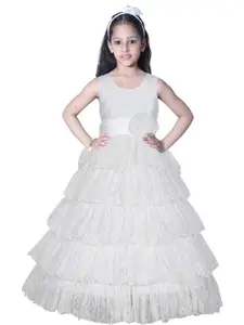 Shahina Fashion Girls Lace & Satin Party Dress