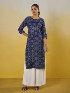 Anouk Women Ethnic Motifs Printed Festive Straight Kurta