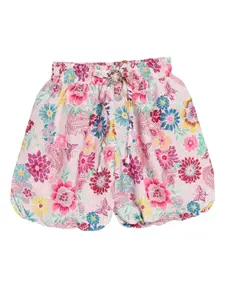 SWEET ANGEL Girls Floral Printed Regular Fit Shorts