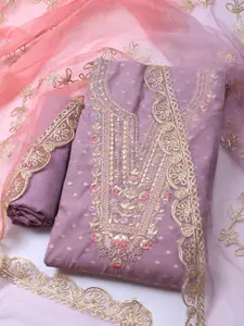 Meena Bazaar Embroidered Unstitched Dress Material