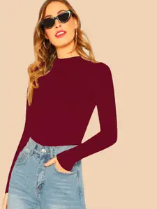 Dream Beauty Fashion Women High Neck Fitted Top