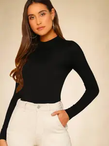 Dream Beauty Fashion Women High Neck Fitted Top