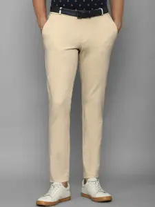 Louis Philippe Sport Men Solid Slim Fit Mid-Rise Cotton Casual Regular Trouser