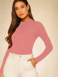 Dream Beauty Fashion Women Round Neck Long Sleeves Fitted Top