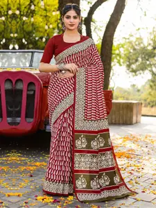 Saree mall Bagh Printed Sarees With Blouse Piece