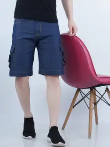 Moda Rapido Men Regular Fit Mid-Rise Denim Shorts