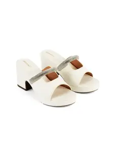 MOSAC Embellished Platform Heel Sandals