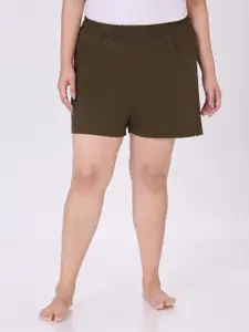 Vaishvik Women Plus Size Cotton Lounge Shorts