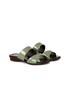 BIG BIRD FOOTWEAR Women Embellished Flatform Heel Sandals