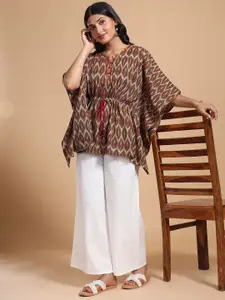 Taavi Women Ikat Ethnic Motifs Pure Cotton Kurti