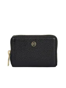 Da Milano Men Textured Short Zip Around Wallet