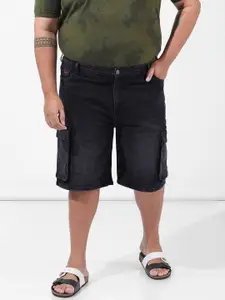 Hardsoda by The Indian Garage Co Men Relaxed Fit Mid-Rise Cargo Shorts