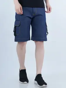 Moda Rapido Men Regular Fit Mid-Rise Outdoor Denim Shorts