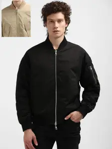 Calvin Klein Jeans Men Reversible Solid Bomber Jacket