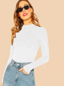 Dream Beauty Fashion Women High Neck Regular Fitted Top