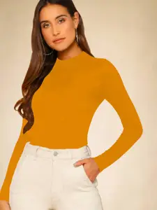 Dream Beauty Fashion Women Round Neck Long Sleeves Fitted Top