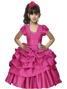 Shahina Fashion Girls Satin Party Dress