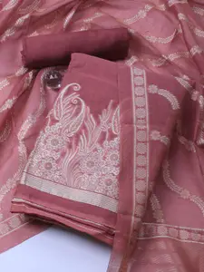 Meena Bazaar Woven Design Unstitched Dress Material