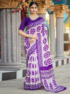 Saree mall Ethnic Motifs Printed Bhagalpuri Sarees