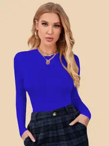 Dream Beauty Fashion Women Round Neck Fitted Top