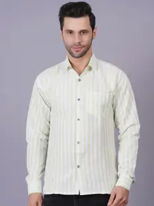 QUMASH FASHION Men Striped Comfort Slim Fit Cotton Casual Shirt