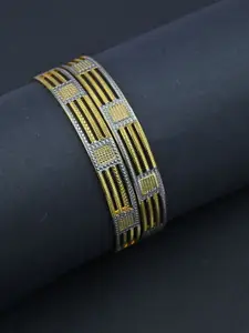 Opal Touch Set Of 2 Gold-Plated Bangles