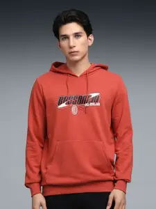 Puma ACM Football Culture Men Graphic Printed Hooded Cotton Pullover Sweatshirt