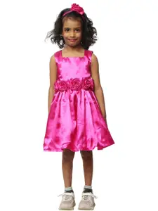 Shahina Fashion Girls Satin Party Wear Dress