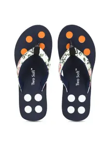 TWO SOFT Women Printed Thong Flip-Flops