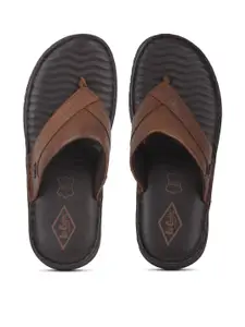 Lee Cooper Men Brown Flip Flops