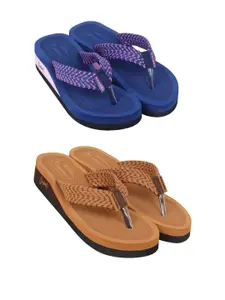 DASHNY Tan Rubber Flip Flops