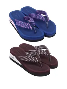 DASHNY Brown Rubber Flip Flops